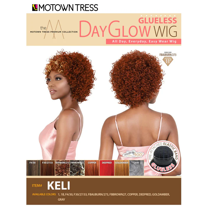 Motown Tress Day Glow Wig Glueless Full Wig - KELI - Image 5