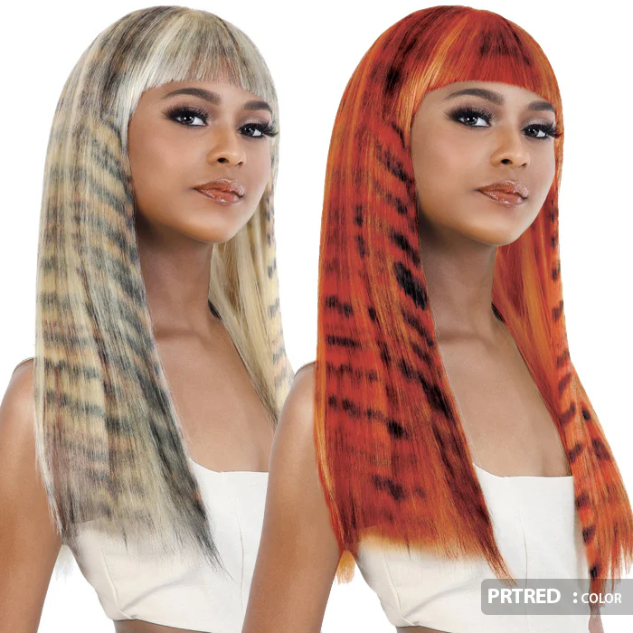 Motown Tress Day Glow Wig Print Full Wig - CHEETAH 24" - Image 2