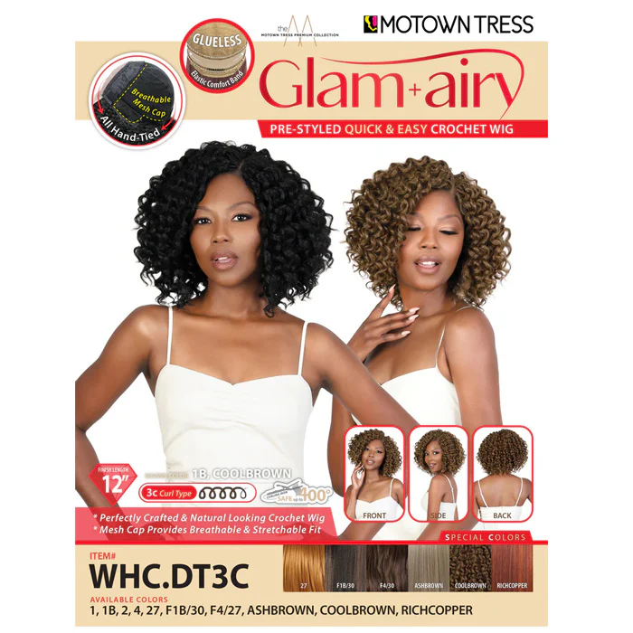 Motown Tress Glam+Airy Glueless Lace Part Crochet Wig - WHC.DT3C - Image 4