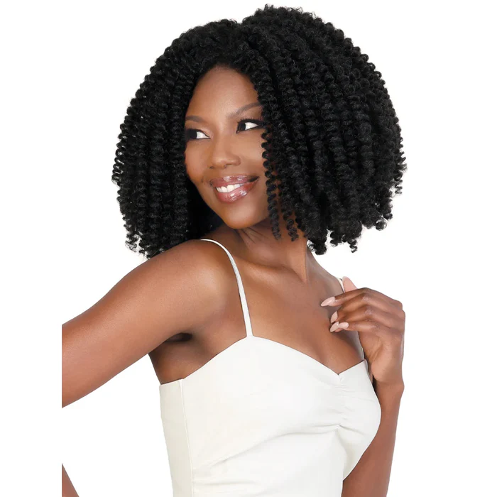 MOTOWN TRESS GLAM+AIRY GLUELESS PRE-STYLED QUICK & EASY CROCHET WIG 12 INCH - WHC.BH4A - Image 2