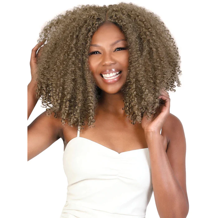 Motown Tress Glam+Airy Glueless Pre-Styled Quick & Easy Crochet Wig - WHC.AFRO4C - Image 4