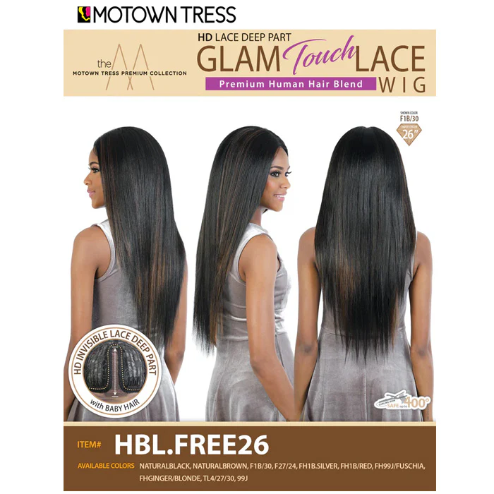 Motown Tress Glam Touch HD Deep Lace Part Wig - HBL.FREE26 - Image 5