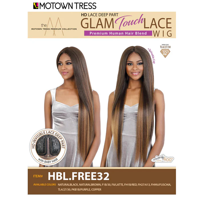 Motown Tress Glam Touch HD Deep Lace Part Wig - HBL.FREE32 - Image 6