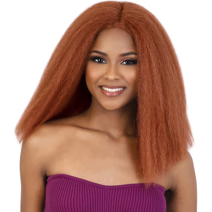 Motown Tress Glam Touch Lace Glueless Human Hair Blend HD Lace Deep Part WIG - HBL.POPO