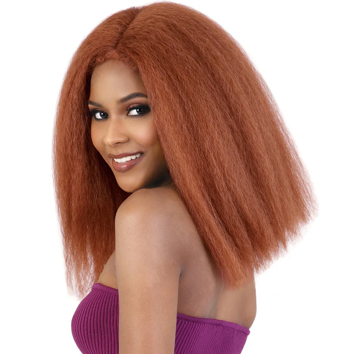 Motown Tress Glam Touch Lace Glueless Human Hair Blend HD Lace Deep Part WIG - HBL.POPO - Image 3