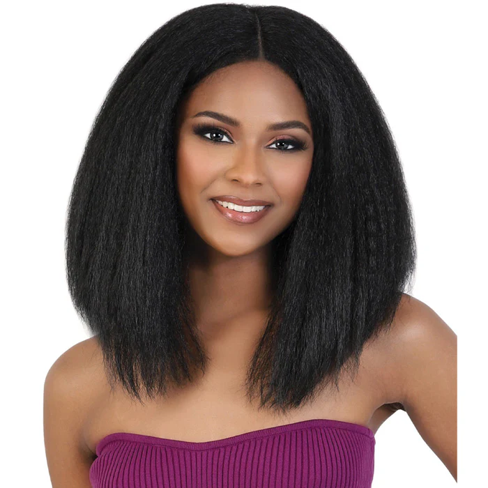 Motown Tress Glam Touch Lace Glueless Human Hair Blend HD Lace Deep Part WIG - HBL.POPO - Image 4