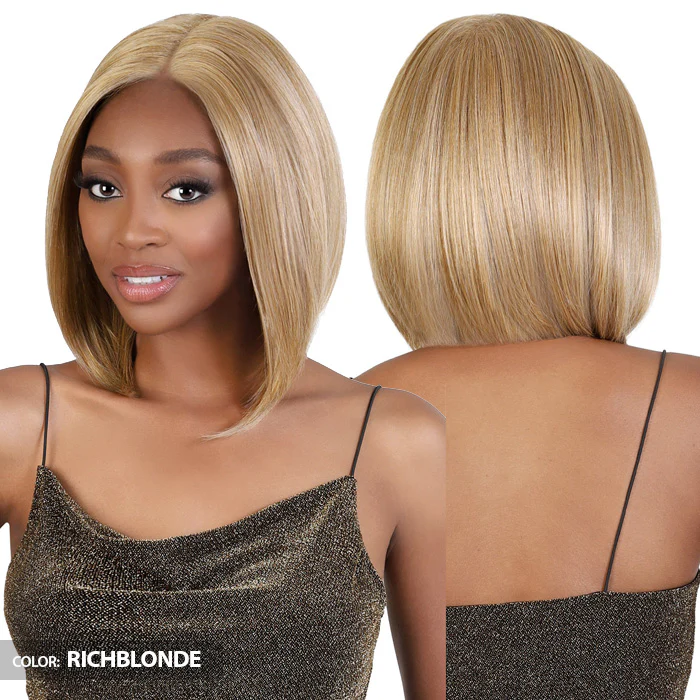 Motown Tress Glueless 360 Whole Lace HD Hand-Tied Lace Wig - WHLB.JAX - Human Hair Blend - Image 2