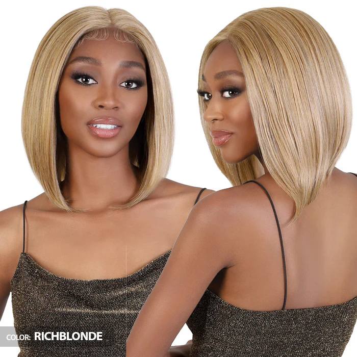 Motown Tress Glueless 360 Whole Lace HD Hand-Tied Lace Wig - WHLB.JAX - Human Hair Blend - Image 3