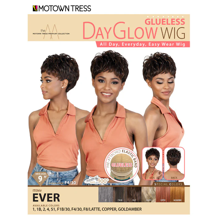 Motown Tress Day Glow Wig Glueless Full Wig - EVER - Image 3