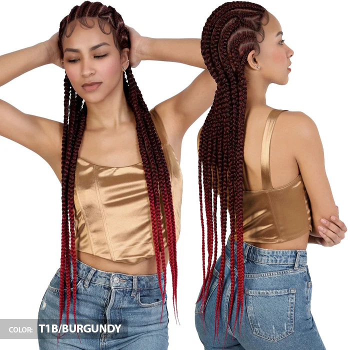 Motown Tress Glueless Hand-Braided HD Whole Lace Wig - WLB.HEART2 - Image 2