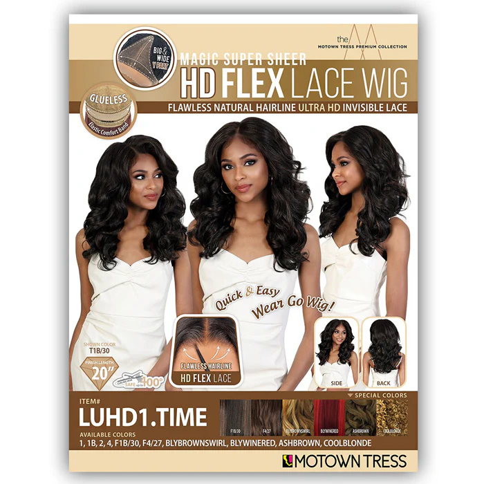 Motown Tress Glueless HD Flex Y-Part Lace Front Wig - LUHD1.TIME - Image 6