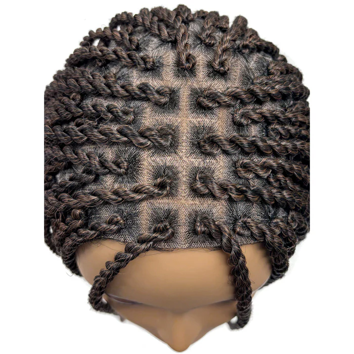 Motown Tress Glueless HD Hand-Braided Full Lace Wig - LONG SENEGAL TWIST SQUARE TOP - WLBII.SN26 - Image 5