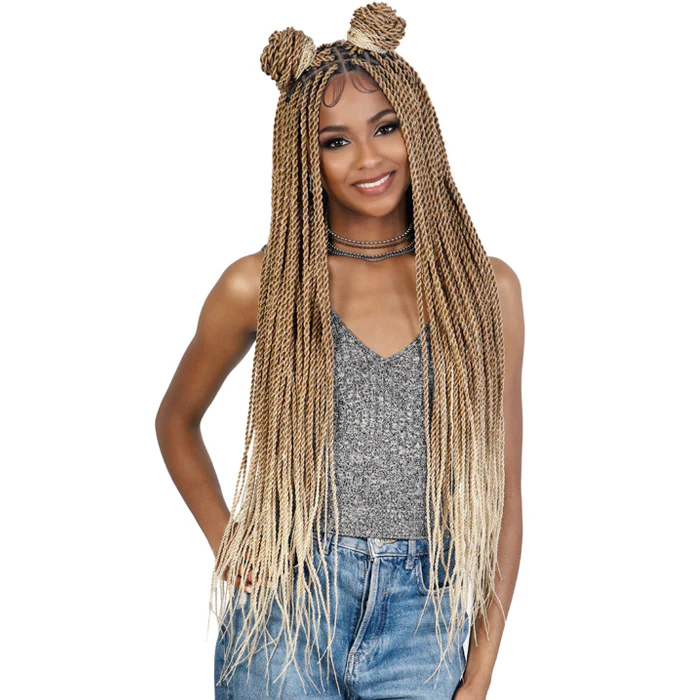 Motown Tress Glueless HD Hand-Braided Full Lace Wig - SUPER LONG SENEGAL TWIST SQUARE TOP - WLBII.SN36 - Image 4