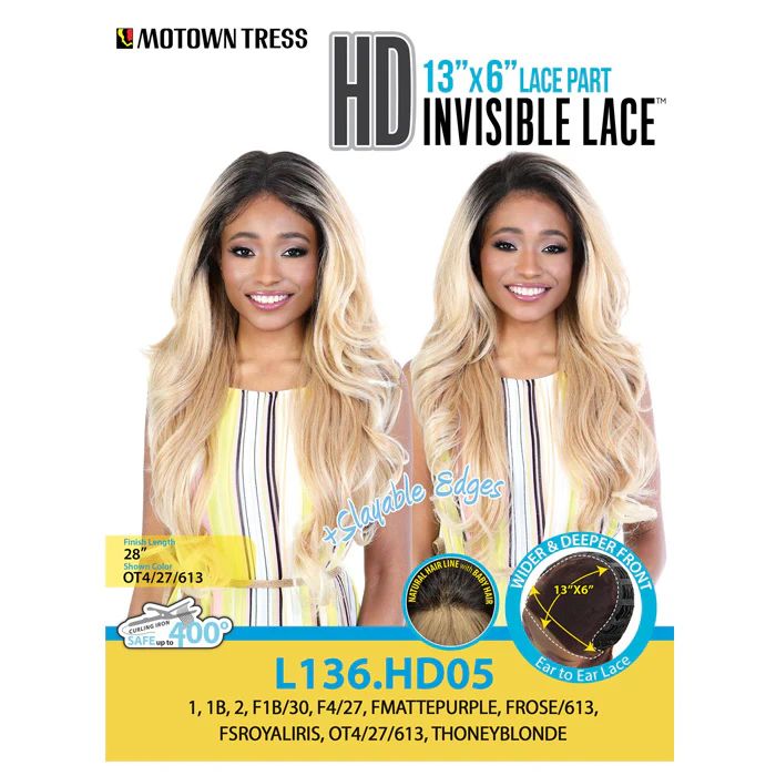 Motown Tress HD 13X6 Lace Frontal Wig - L136 HD05 - Image 4