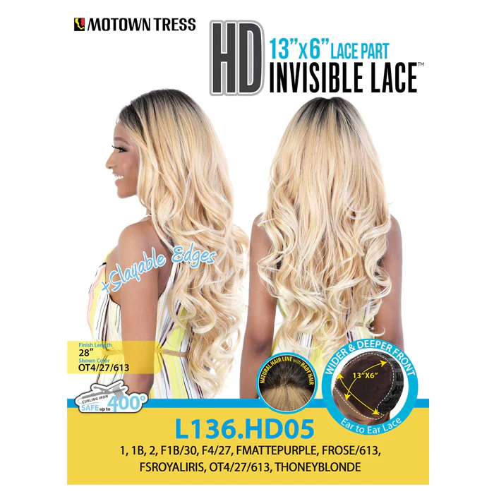 Motown Tress HD 13X6 Lace Frontal Wig - L136 HD05 - Image 5