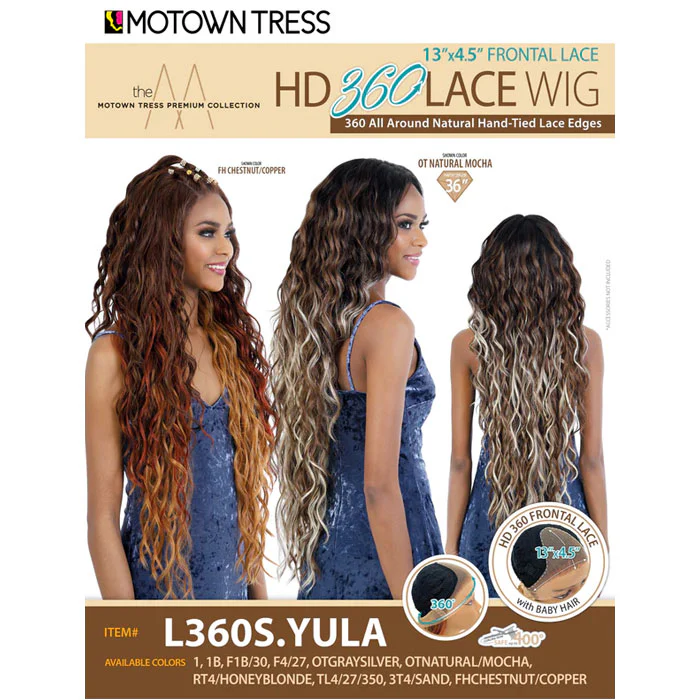 Motown Tress HD 360 All Around HD 13x4.5 Lace Front Wig - L360S.YULA - Image 7
