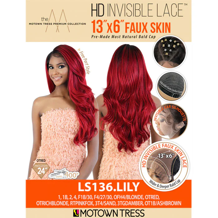 Motown Tress HD Invisible 13X6 Faux Skin Lace Front Wig - LS136.LILY - Image 6