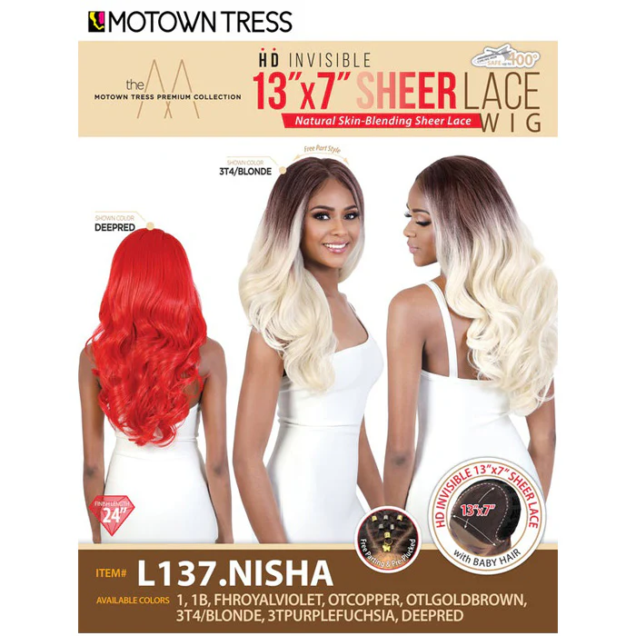 Motown Tress HD Invisible 13X7 Sheer Lace Front Wig - L137.NISHA - Image 6