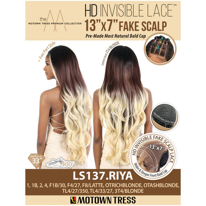 Motown Tress HD Invisible Lace 13x7 Fake Scalp Lace Front Wig - LS137.RIYA - Image 5