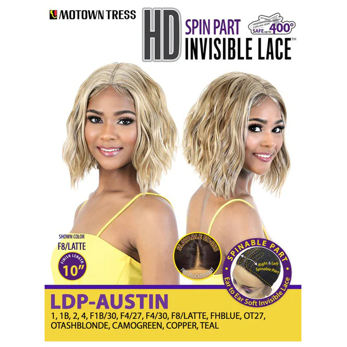 Motown Tress Synthetic Spinable Part HD Invisible Lace Front Wig - LDP AUSTIN - Image 6