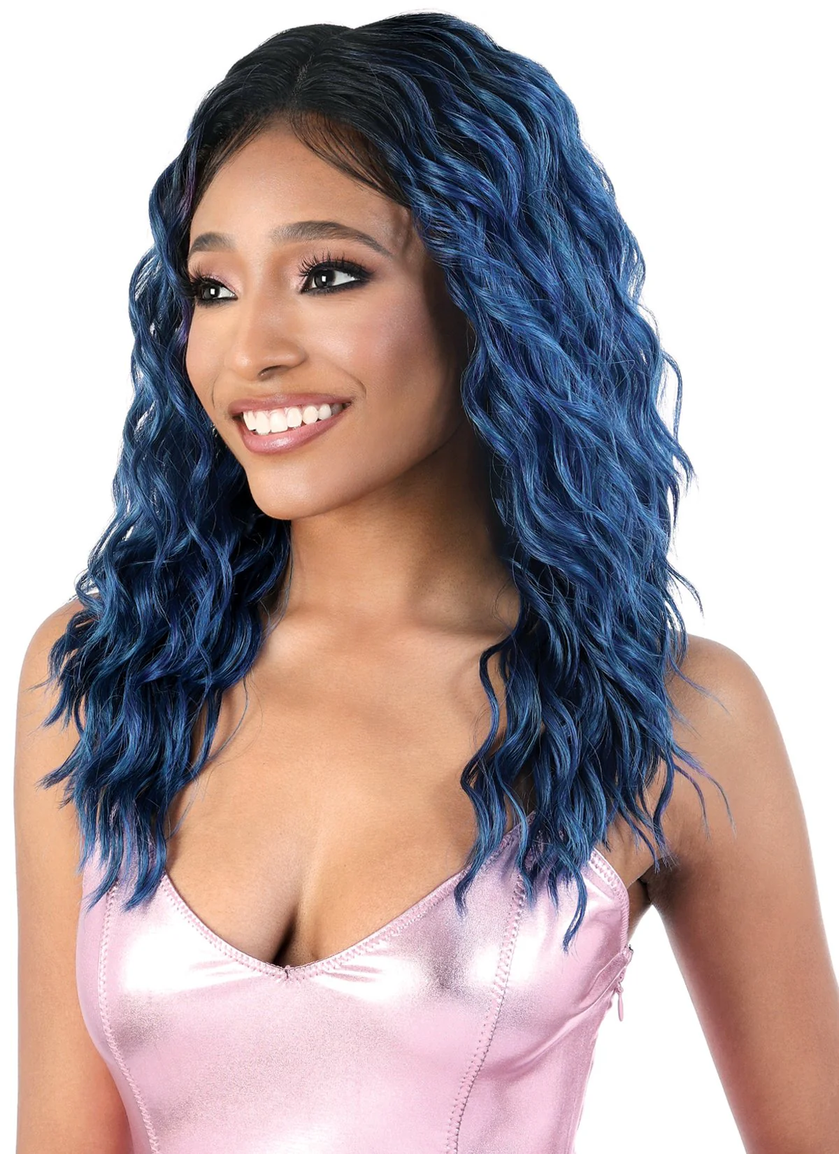 Motown Tress Synthetic HD Invisible Lace Front Wig - LDP SPIN18 - Image 5