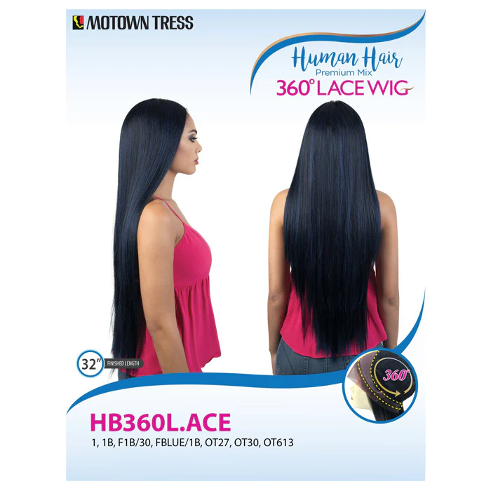 Motown Tress Human Hair Premium Mix 360 Lace Wig - HB360L ACE - Image 7