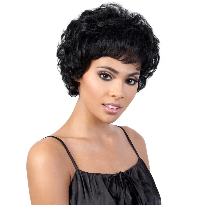Motown Tress Human Hair Silver Gray Hair Collection Wig - S.LINDA - Image 3
