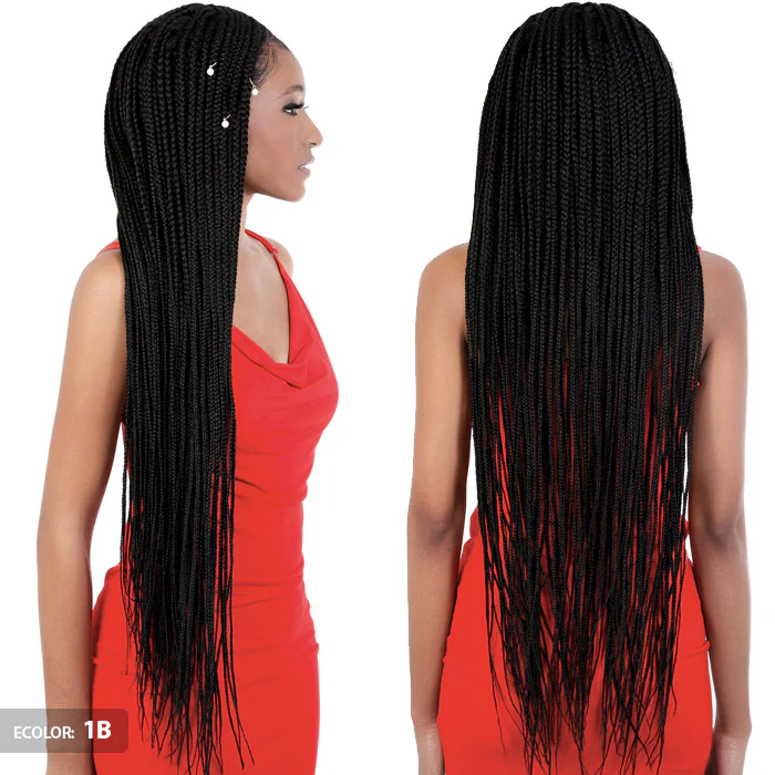 Motown Tress Lace Front Wide 13x4 Box Braid Wig - L134.BOX 38 - Image 3