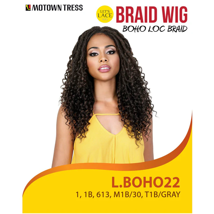 Motown Tress Let's Lace Braid Wig Boho Loc Lace Front Wig - L.BOHO 22 - Image 4