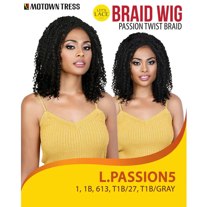 Motown Tress Let's Lace Braid Wig Passion Twist Lace Part Wig - L PASSION 5 - Image 5