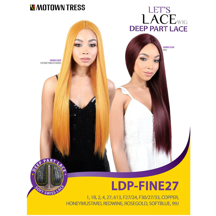 Motown Tress Let's Lace Deep Part Swiss Lace Wig - LDP-FINE27 - Image 5