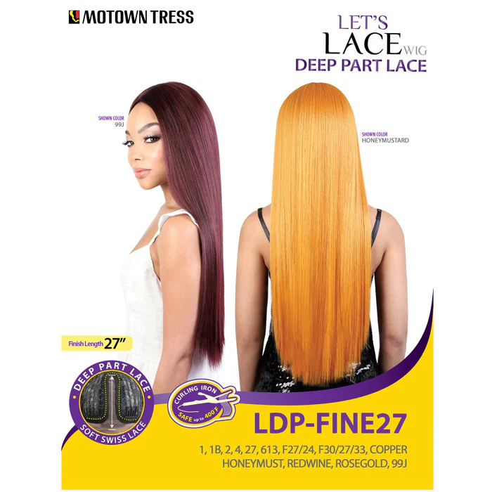 Motown Tress Let's Lace Deep Part Swiss Lace Wig - LDP-FINE27 - Image 6