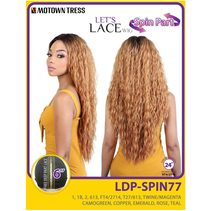 Motown Tress Let's Lace Spin Part 6" Deep Lace Part Wig - LDP-SPIN77 - Image 5
