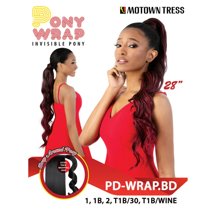 Motown Tress Pony Wrap Invisible - PD-WRAP.BD LOOSE BODY CURL 28" - Image 7