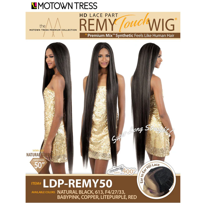 Motown Tress Remy Touch Wig HD Lace Deep Part Wig - LDP-REMY 50" - Image 5