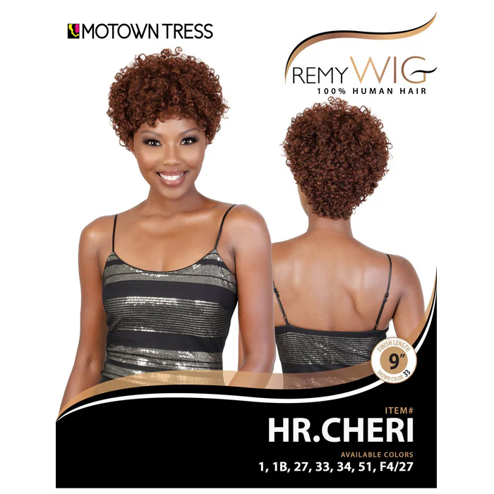 Motown Tress Remy Wig 100% Human Hair Full Wig - HR.CHERI - Image 6