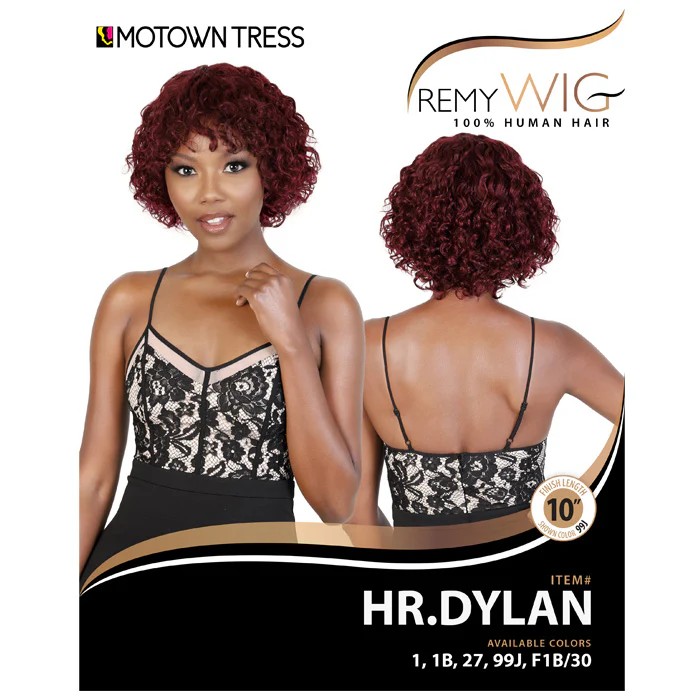 Motown Tress Remy Wig 100% Human Hair Full Wig - HR.DYLAN - Image 6