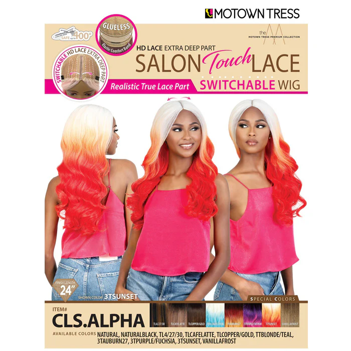 Motown Tress Salon Touch Lace Glueless Switchable HD Lace Front Wig - CLS.ALPHA - Image 8