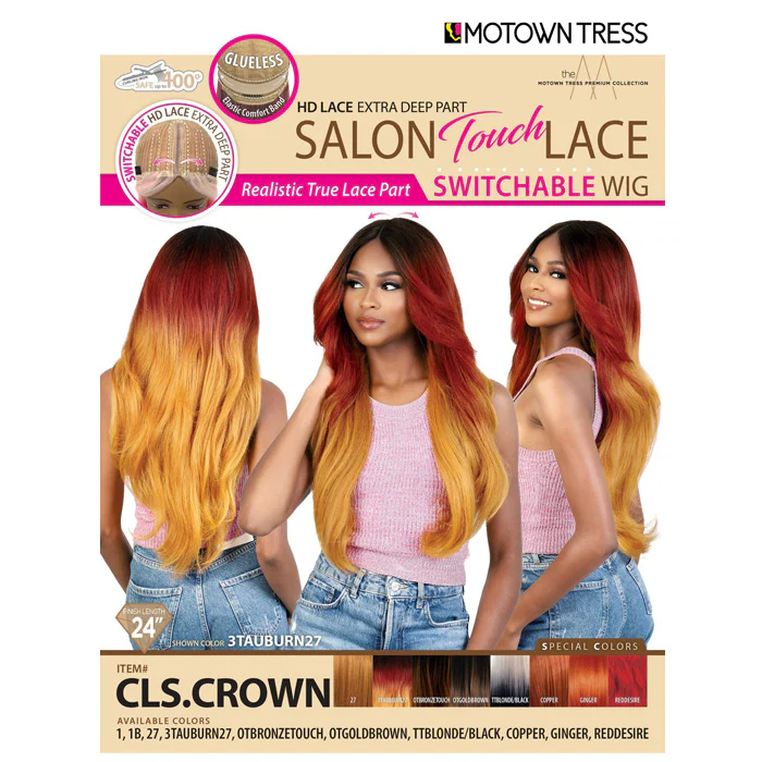 Motown Tress Salon Touch Lace Glueless Switchable HD Lace Front Wig - CLS.CROWN - Image 4