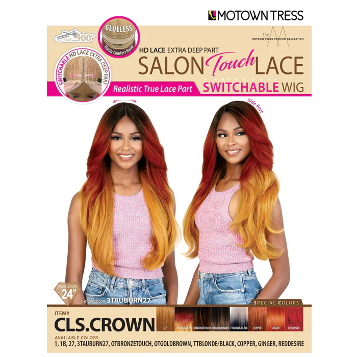 Motown Tress Salon Touch Lace Glueless Switchable HD Lace Front Wig - CLS.CROWN - Image 5