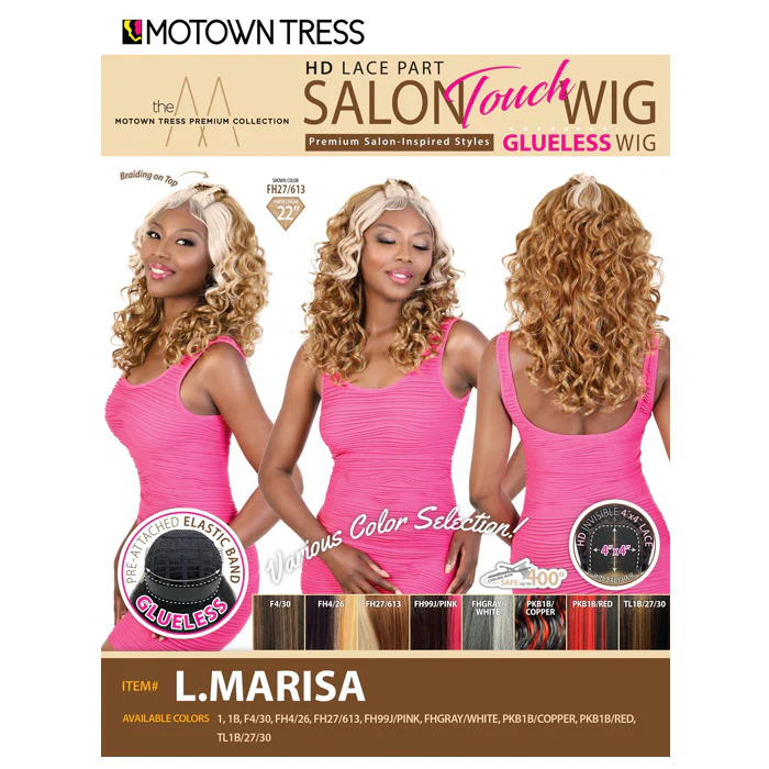 Motown Tress Salon Touch Wig Glueless 4x4 HD Lace Part Wig - L.MARISA - Image 8