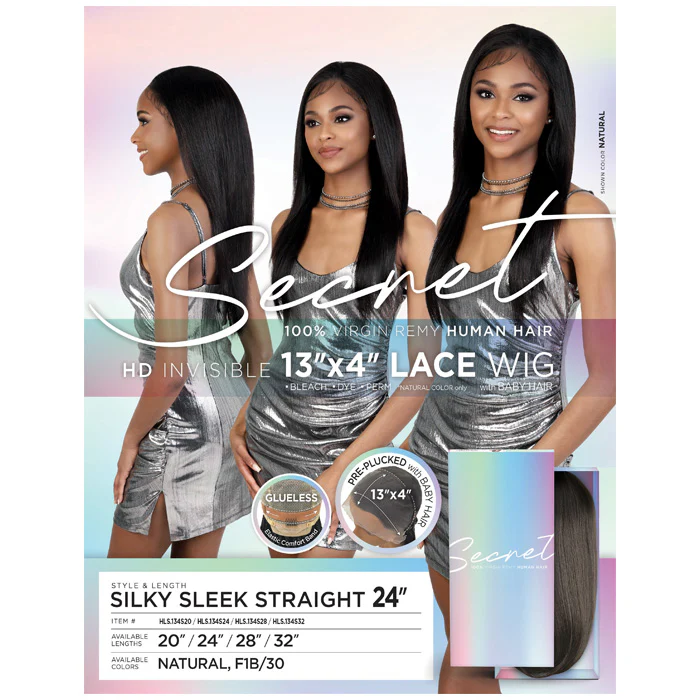 Motown Tress Secret Glueless 100% Virgin Remy Human Hair 13x4 HD Lace Front Wig - SILKY SLEEK STRAIGHT 24" - Image 5