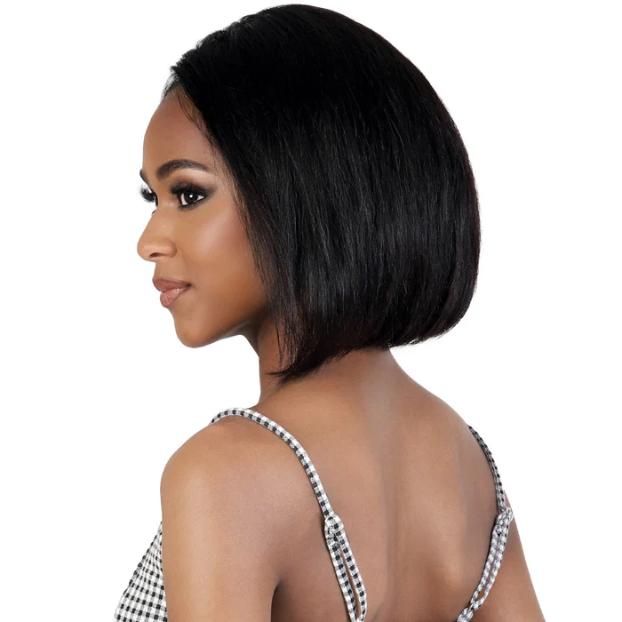 Motown Tress Secret Glueless 100% Virgin Remy Human Hair 13x4 HD Lace Front Wig - SLEEK STRAIGHT BOB 12" - Image 4