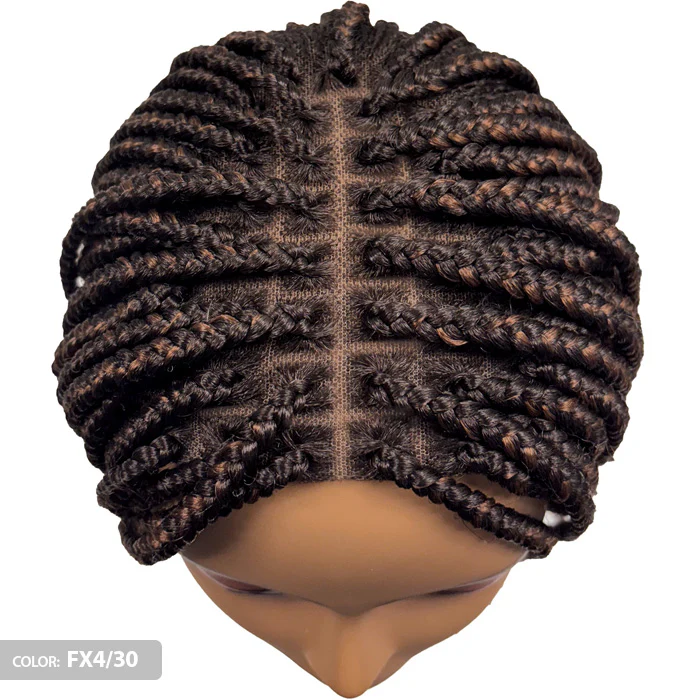 Motown Tress Secret Glueless HD Hand-Tied Whole Lace Hand-Braided Wig - LONG BOX BRAID - WLBB.EVE - Image 4