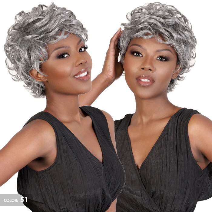 Motown Tress Silver Gray Hair Collection Full Wig - SV.TONI - Image 4