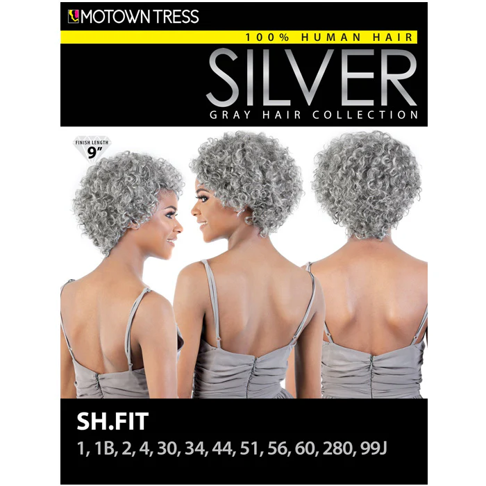 Motown Tress Silver Gray Hair Human Hair Wig SH FIT - Image 7