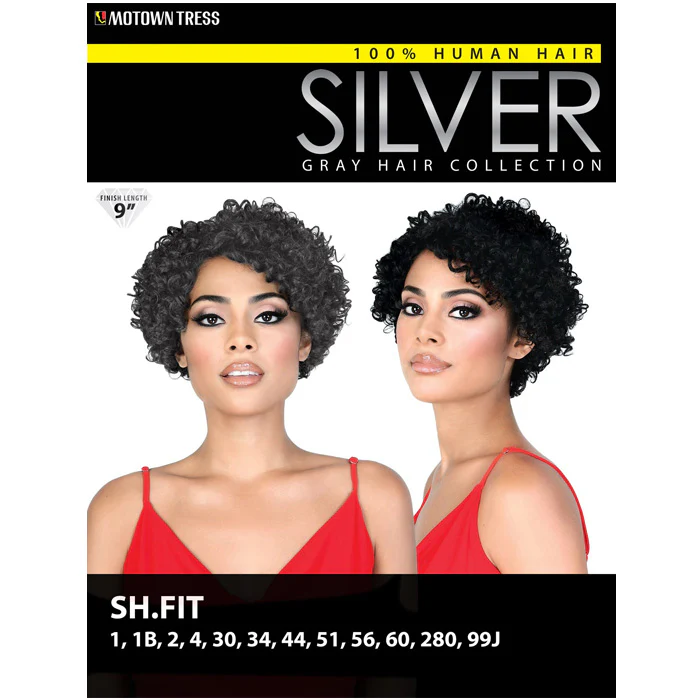 Motown Tress Silver Gray Hair Human Hair Wig SH FIT - Image 8