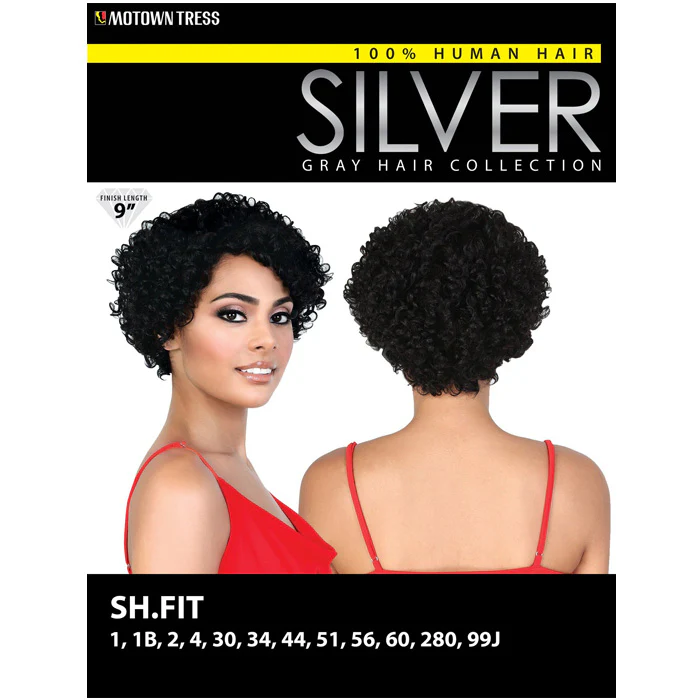 Motown Tress Silver Gray Hair Human Hair Wig SH FIT - Image 9