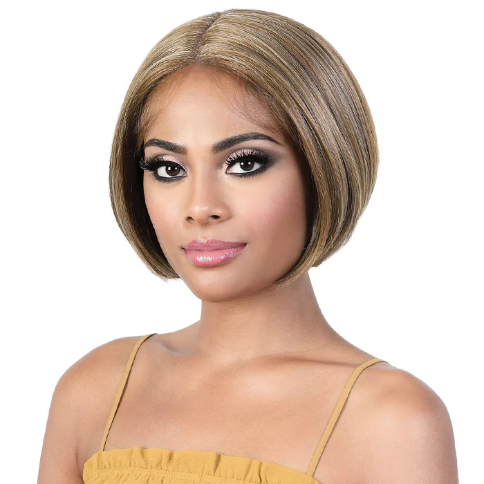 Motown Tress Synthethic SLAY LACE 5" DEEP PART SHORT BOB WIG LDP - HALLE - Image 2