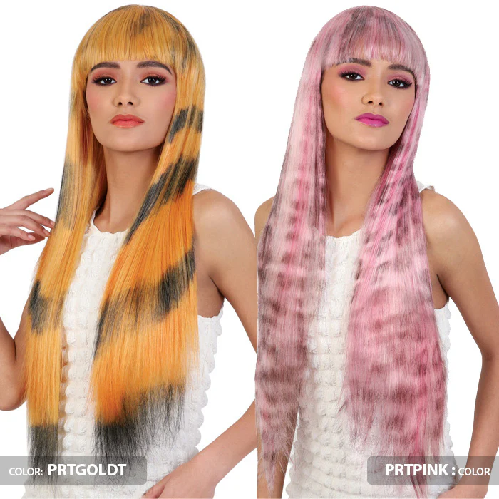 Motown Tress Day Glow Print Wig Full Wig - OL30-CHEETAH 30" - Image 2